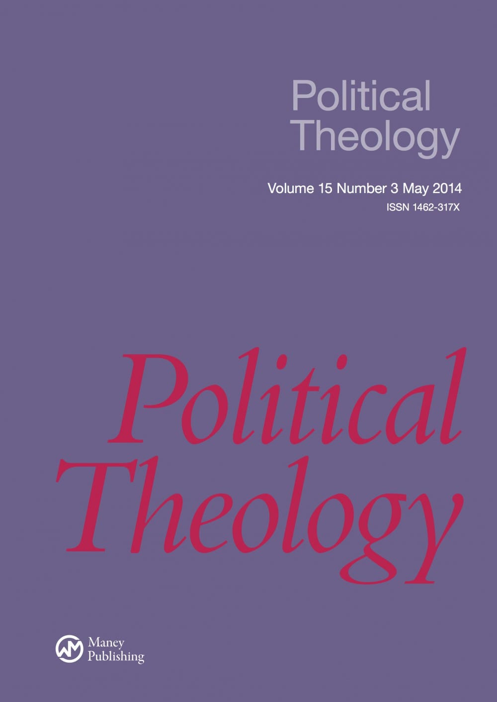 Announcing “Political Theology” 15.3 | Political Theology Network